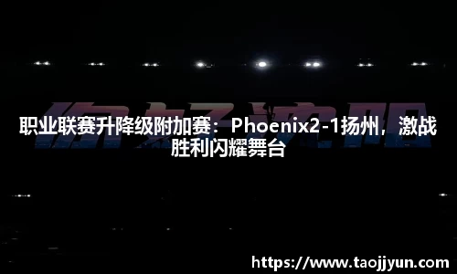 职业联赛升降级附加赛：Phoenix2-1扬州，激战胜利闪耀舞台